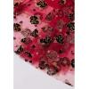 imageCHICWISH Green Tulle Midi Skirt Elegant Glitter Velvet Rose Mesh Skirts High Waist ALine Layered Midi Long Tutu SkirtsRed