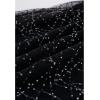 imageCHICWISH Sequin Midi Skirt for Women Embroidery Sparkle Tulle Skirt Fairy Mesh Layered High Elastic Waist SkirtsBlack