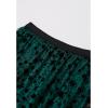 imageCHICWISH Tulle Skirts for Women Velvet Snowflake Mesh Fairy Skirt Elastic High Waist ALine Layered Midi SkirtDark Green