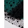 imageCHICWISH Tulle Skirts for Women Velvet Snowflake Mesh Fairy Skirt Elastic High Waist ALine Layered Midi SkirtDark Green