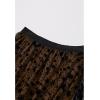 imageCHICWISH Tulle Skirts for Women Velvet Snowflake Mesh Fairy Skirt Elastic High Waist ALine Layered Midi SkirtTan