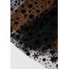 imageCHICWISH Tulle Skirts for Women Velvet Snowflake Mesh Fairy Skirt Elastic High Waist ALine Layered Midi SkirtTan