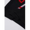 imageCHICWISH Women Casual Heart Pattern Knit Sweater Crew Neck Long Sleeve Valentines Soft Cute Pullover Sweater TopBlack