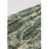 imageCHICWISH Women Chiffon Maxi Skirt Damask Print Elastic High Waist Tiered Pleated Flowy Long SkirtGreen