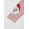 imageCHICWISH Women Christmas Santa Sweaters Cardigan V Neck Long Sleeve Cute Funny Button Holiday Chunky Xmas Knit CardigansPink