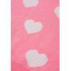 imageCHICWISH Women Cute Fuzzy Hearts Knit Sweaters Soft Long Sleeve Crewneck Romantic Valentine Party Pullover TopsCandy Pink