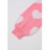 imageCHICWISH Women Cute Fuzzy Hearts Knit Sweaters Soft Long Sleeve Crewneck Romantic Valentine Party Pullover TopsCandy Pink