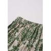imageCHICWISH Women Green Damask Wide Leg Pants Elastic High Waist Loose Lounge Pants Summer Holiday Beach Casual Palazzo PantsGreen