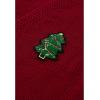 imageCHICWISH Women Knit Cardigan Sequin Christmas Tree VNeck Christmas Cardigan Cute Xmas Holiday Sweaters CardiganRedchristmas Tree