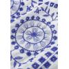 imageCHICWISH Women Summer Embroidery Square Neck Cotton Midi Dress Open Back Ruffle Cap Short Sleeve Flowy Blue Long DressesBlue