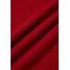 imageCHICWISH Women V Neck Knit Sweater Dress Long Sleeve Soft Casual Trendy Holiday Pullover Mini Dress with PomPom ScarfRed