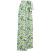 imageCHICWISH Women WideLeg Pants Lemon Printed High Waisted Belted Loose Trousers Casual Long Straight Pants with PocketsGreen
