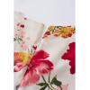 imageCHICWISH Womens Cream Scarf Plunging Vernal Blossom Chiffon Maxi DressCream