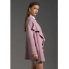 imageCHICWISH Womens GreyDusty PinkCream Wide Lapel Open Front Loose Knit CardiganDusty Pink