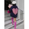 imageCHICWISH Womens Navy Key to My Heart Hand Knit Chunky CardiganNavy