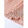 imageCHICWISH Womens NavyCreamApricot 2023 Casual Dress Zigzag Flock Dot Fall Dresses Tie Waist Maxi Midi DressApricot