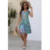 imageDisamer Beach Dresses for Women 2024 Vacation Summer Dress Trendy Boho Floral Print Button Down V Neck Sleeveless Sundress
