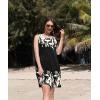 imageDisamer Summer Beach Dresses for Women 2024 Casual Sleeveless Floral Print Pleated Sundress Cover Ups Fashion Maxi Dress
