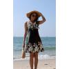 imageDisamer Summer Beach Dresses for Women 2024 Casual Sleeveless Floral Print Pleated Sundress Cover Ups Fashion Maxi Dress