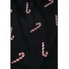 imageCHICWISH Women Christmas Shimmer Candy Cane Print Mesh Tulle Midi Skirt Cute High Waist ALine Casual Holiday SkirtsBlack