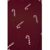 imageCHICWISH Women Christmas Shimmer Candy Cane Print Mesh Tulle Midi Skirt Cute High Waist ALine Casual Holiday SkirtsBurgundy