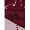 imageCHICWISH Women Christmas Shimmer Candy Cane Print Mesh Tulle Midi Skirt Cute High Waist ALine Casual Holiday SkirtsBurgundy