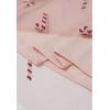 imageCHICWISH Women Christmas Shimmer Candy Cane Print Mesh Tulle Midi Skirt Cute High Waist ALine Casual Holiday SkirtsPink