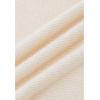 imageCHICWISH Women Detachable Bowknot Neck Short Bubble Sleeve Elegant Knit Tops Summer Solid Color Blouse TopCream
