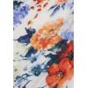 imageCHICWISH Women Floral Pleated Chiffon Maxi Dress V Neck Short Sleeve Elastic Waisted Flowy Summer Long DressesBlue