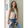 imageDisamer Sleeveless Sweater Vest for Women Crochet Knit Button Down Crop Cardigan Sleeveless Tank Tops with PocketsTriple Green