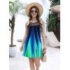 imageDisamer Sundresses for Women 2024 Vacation Beachwear Coverups Summer Halter Dresses Casual Sexy Sleeveless Beach Dress Small