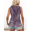 imageDisamer Tank Tops for Women 2025 Summer Casual Button Down Shirts Loose Fit V Neck Sleeveless Tshirt BlouseDewdrop Purple