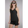 imageDisamer Two Piece Sets for Women Summer Outfits Lounge Sets Shorts Pants Sleeveless Matching Sets Vacation Travel OutfitsLace Black