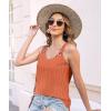 imageDisamer Womens Tank Tops 2025 Loose Fit Casual Summer Spaghetti Strap Trendy Spring Cute Lace Sleeveless T ShirtsLiu Orange