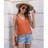 imageDisamer Womens Tank Tops 2025 Loose Fit Casual Summer Spaghetti Strap Trendy Spring Cute Lace Sleeveless T ShirtsLiu Orange