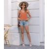 imageDisamer Womens Tank Tops 2025 Loose Fit Casual Summer Spaghetti Strap Trendy Spring Cute Lace Sleeveless T ShirtsLiu Orange