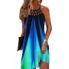 imageDisamer Sundresses for Women 2024 Vacation Beachwear Coverups Summer Halter Dresses Casual Sexy Sleeveless Beach Dress Small