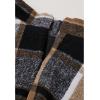 imageCHICWISH Women Plaid Flared Mini Skirt Vintage A Line High Waist Fall Winter Casual Pleated Flowy Short SkirtBrown