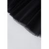 imageCHICWISH Womens LilacCreamGreyPinkBlack Layered Mesh Ballet Prom Party Tulle Tutu ALine Maxi SkirtBlackcrystal Embellished