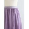 imageCHICWISH Womens LilacCreamGreyPinkBlack Layered Mesh Ballet Prom Party Tulle Tutu ALine Maxi SkirtGlitter Lilac