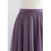 imageCHICWISH Womens LilacCreamGreyPinkBlack Layered Mesh Ballet Prom Party Tulle Tutu ALine Maxi SkirtPurple