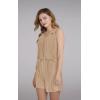 imageDisamer Tank Tops for Women Dressy Casual Summer 2024 Sleeveless 2 Piece Outfits Short Pants Sweatsuit Lounge Sets Large B Apricot