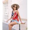 imageDisamer Womens Tank Tops 2025 Loose Fit Casual Summer Spaghetti Strap Trendy Spring Cute Lace Sleeveless T ShirtsFlower Flag