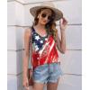 imageDisamer Womens Tank Tops 2025 Loose Fit Casual Summer Spaghetti Strap Trendy Spring Cute Lace Sleeveless T ShirtsFlower Flag