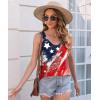 imageDisamer Womens Tank Tops 2025 Loose Fit Casual Summer Spaghetti Strap Trendy Spring Cute Lace Sleeveless T ShirtsFlower Flag