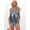imageDisamer Tank Tops for Women 2025 Summer Casual Button Down Shirts Loose Fit V Neck Sleeveless Tshirt BlouseFlower Dot