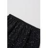 imageCHICWISH Women Sequin Mermaid Maxi Skirt Elegant Elastic High Waist A Line Flare Cocktail Party Glitter Long SkirtsBlack