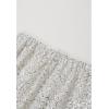 imageCHICWISH Women Sequin Mermaid Maxi Skirt Elegant Elastic High Waist A Line Flare Cocktail Party Glitter Long SkirtsIvory