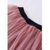 imageCHICWISH Womens PurpleBurgundyPink Festive Sparkle Ombre Tulle Midi SkirtPink