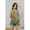 imageDisamer Tank Tops for Women 2025 Pleated Summer Tops Button Down Loose Fit Sleeveless Square Neck T ShirtsDewdrop Yellow